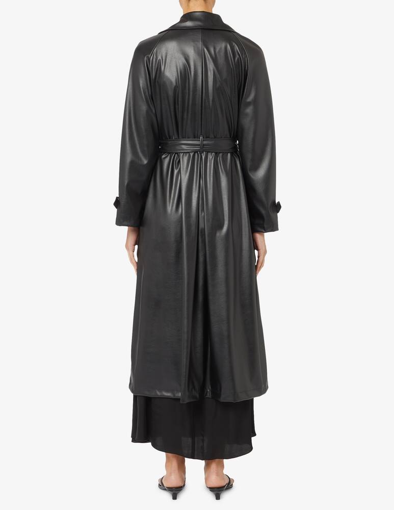 rinascente HAVEONE Leather oversize trench coat