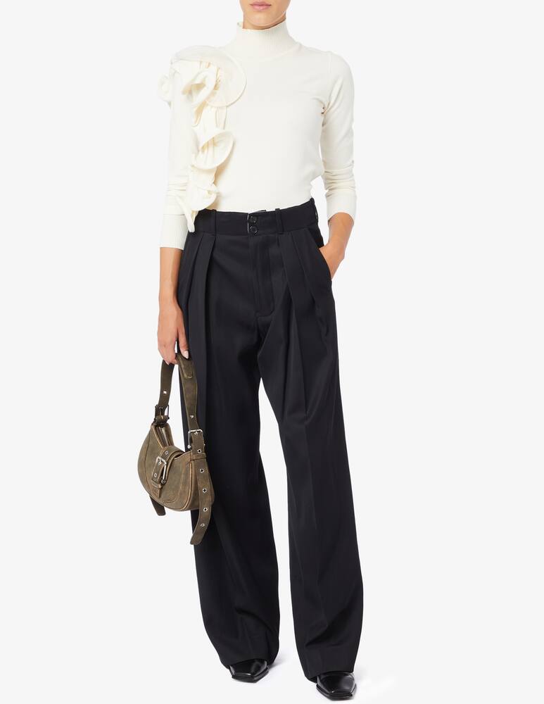 rinascente HAVEONE Side ruffled turtleneck