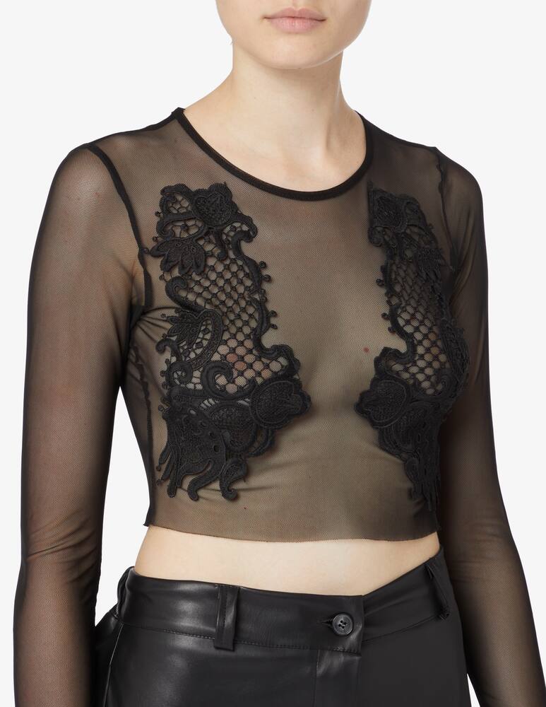 rinascente HAVEONE Lace patch sweater