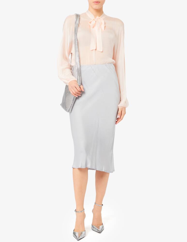 HAVEONE Long satin skirt - picture 2 HAVEONE Long satin skirt - picture 2