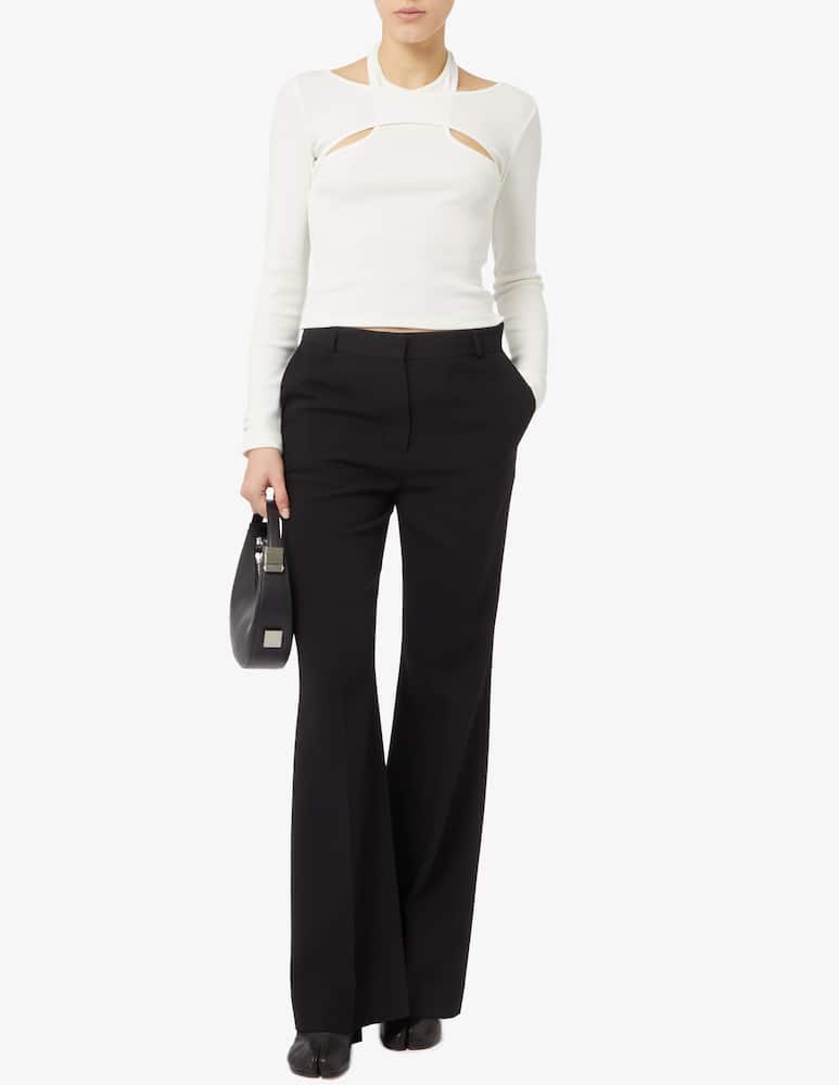 rinascente HAVEONE Ribbed T-shirt with cutout