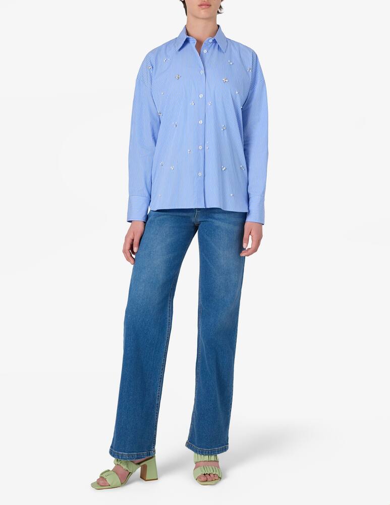 rinascente HAVEONE Pearl embellished shirt