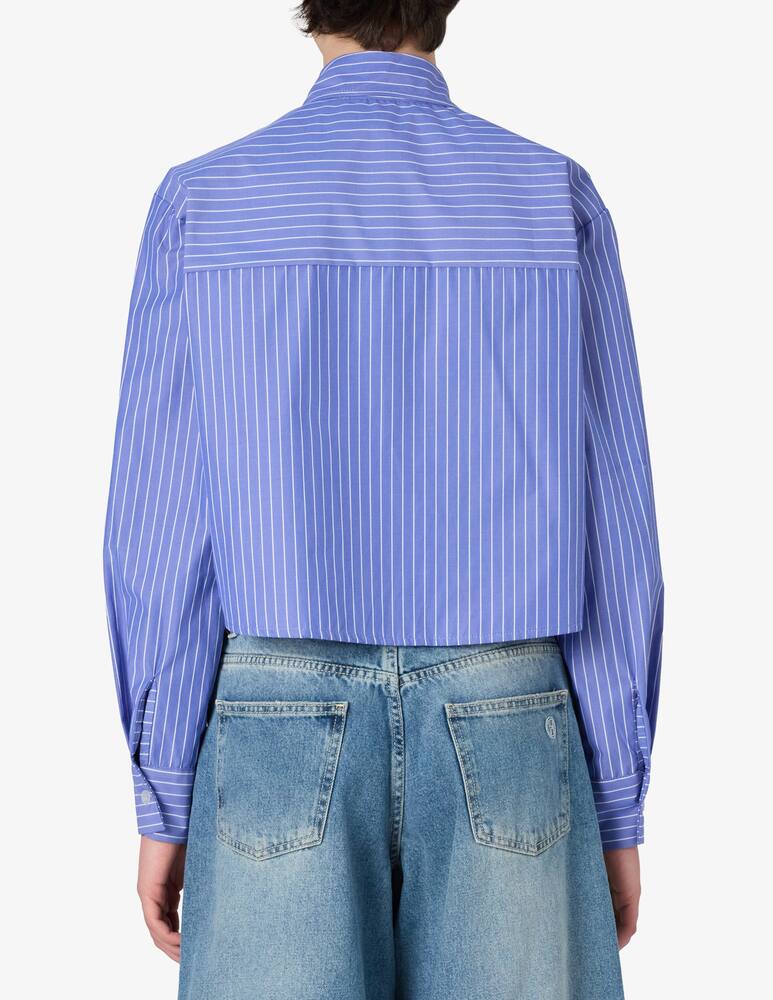 rinascente HAVEONE Cropped stripe shirt