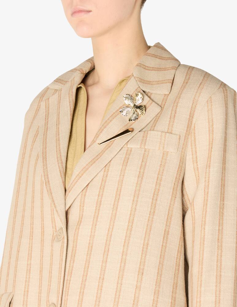 rinascente HAVEONE Blazer spigato con spille