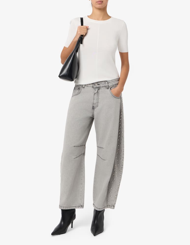 rinascente HAVEONE Jeans barrel con borchie