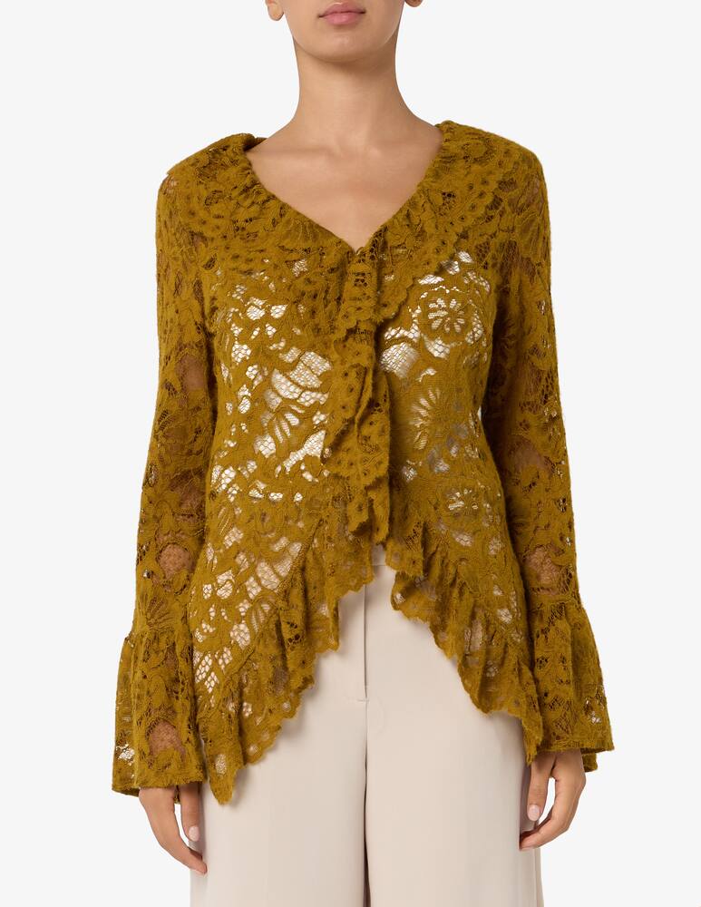 rinascente HAVEONE Lace ruffle blouse