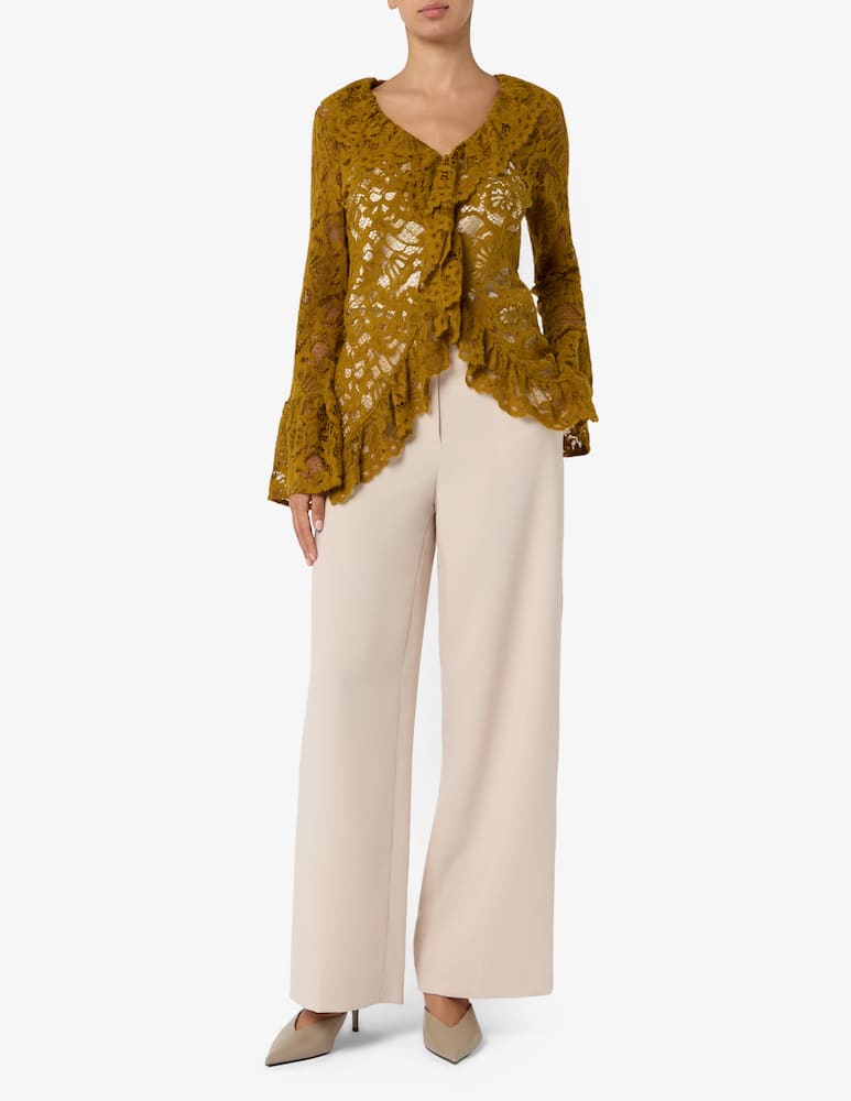 rinascente HAVEONE Lace ruffle blouse