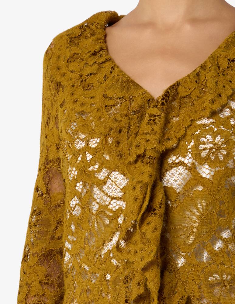 rinascente HAVEONE Lace ruffle blouse