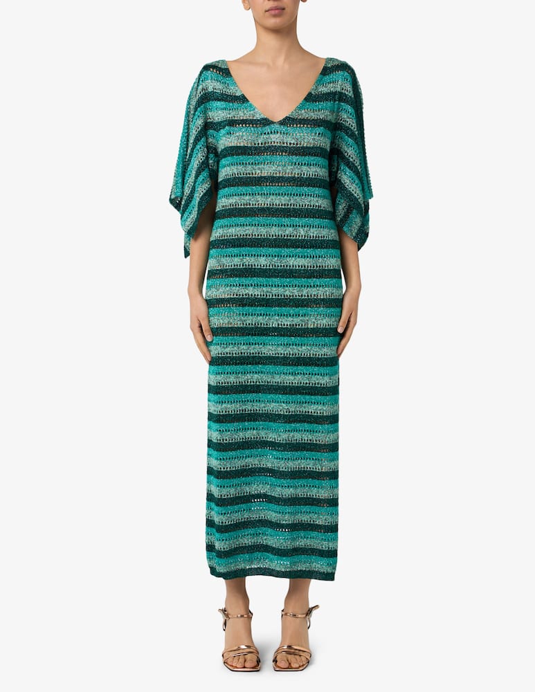 rinascente The Loom Striped crochet dress