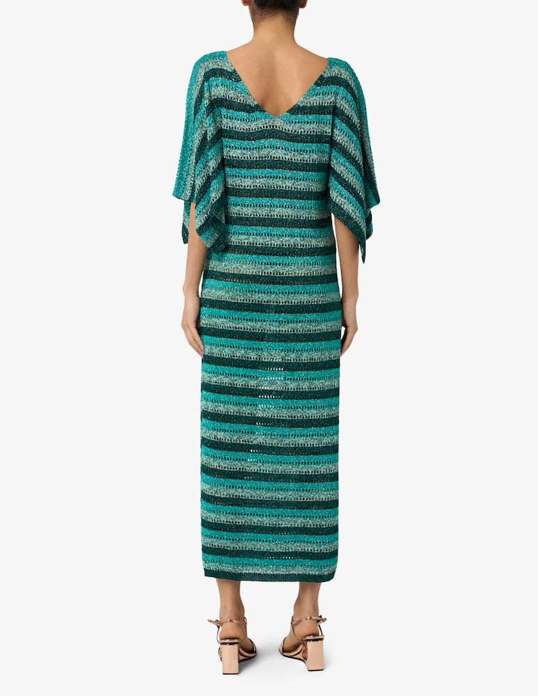 rinascente The Loom Striped crochet dress