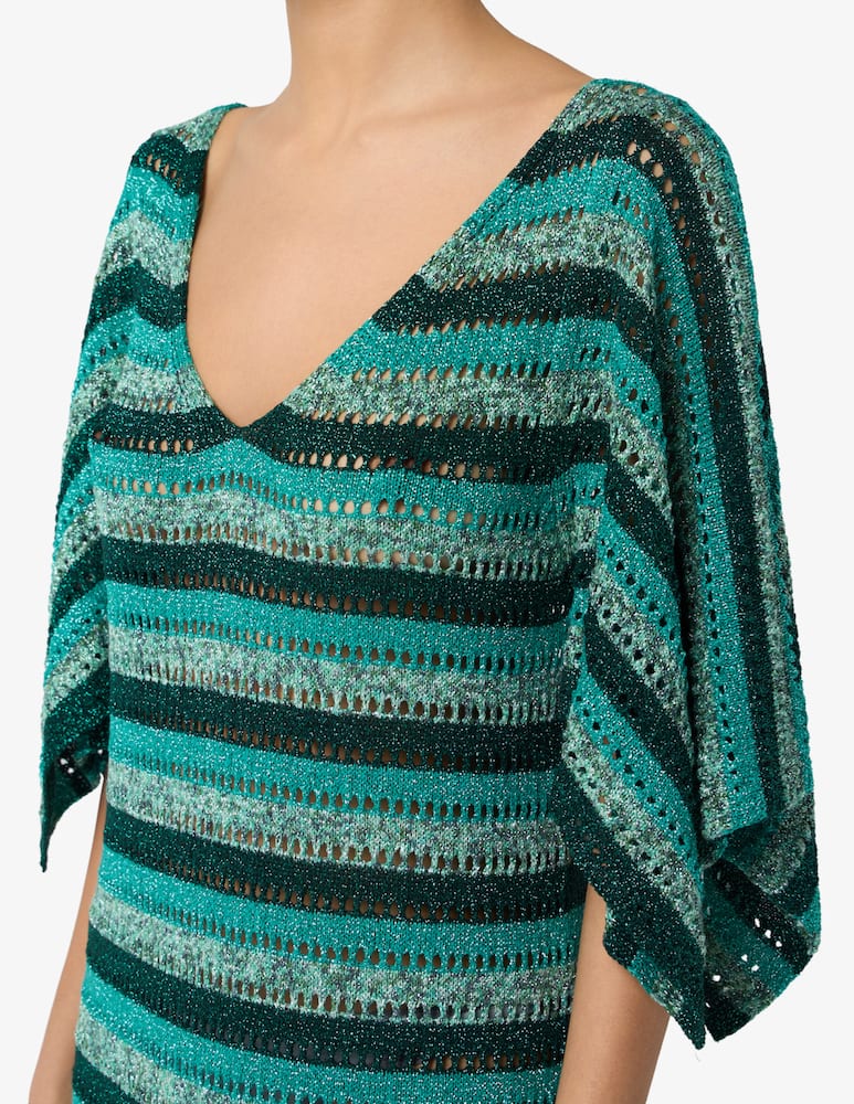 rinascente The Loom Striped crochet dress