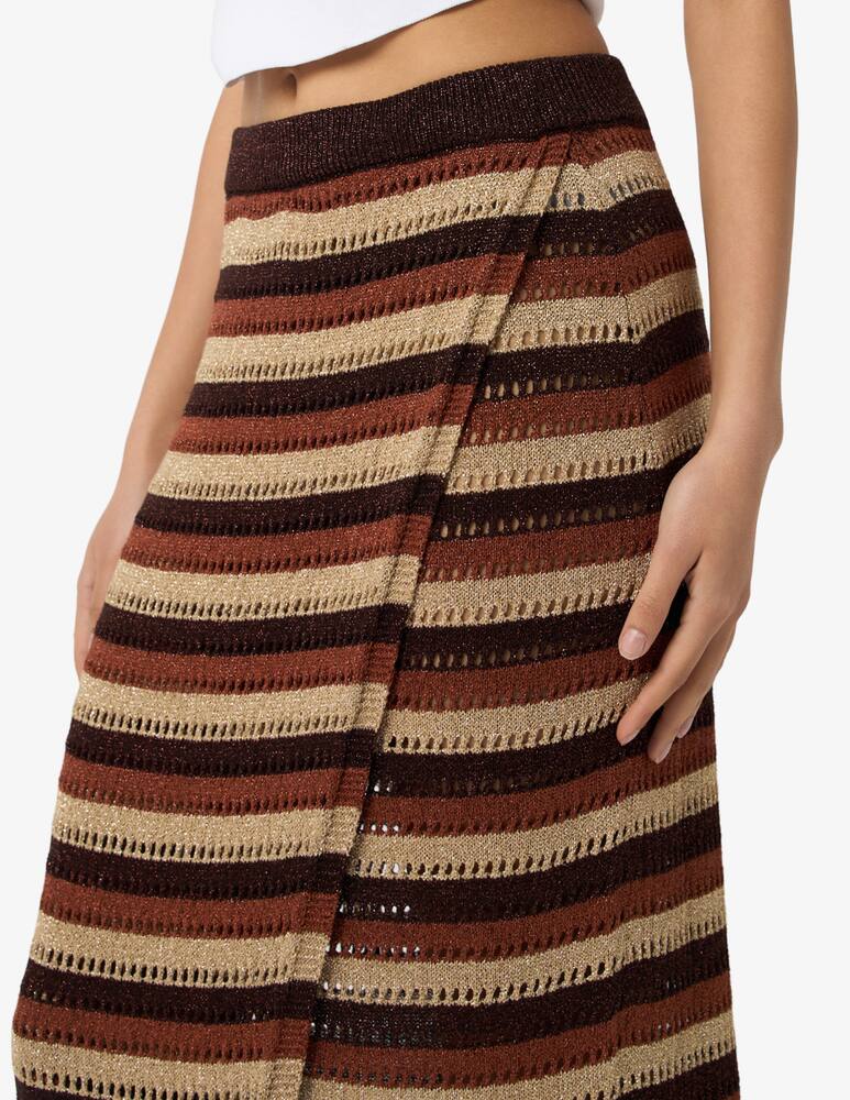The Loom Striped wrap knit skirt - picture 4