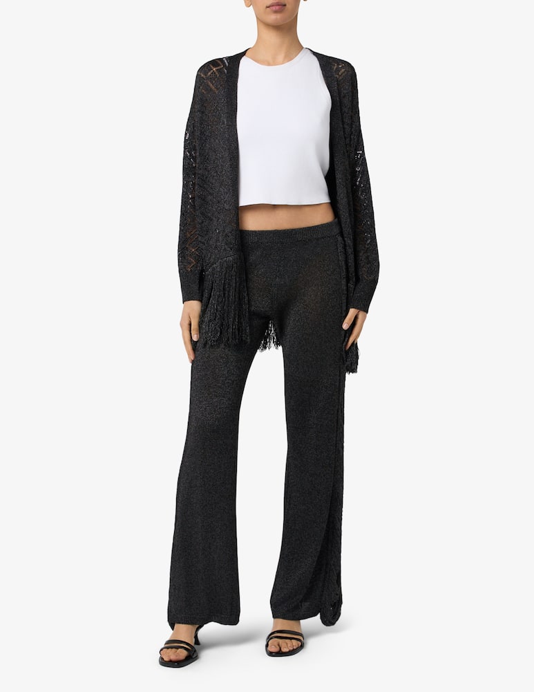 rinascente The Loom Fringed open knit cardigan