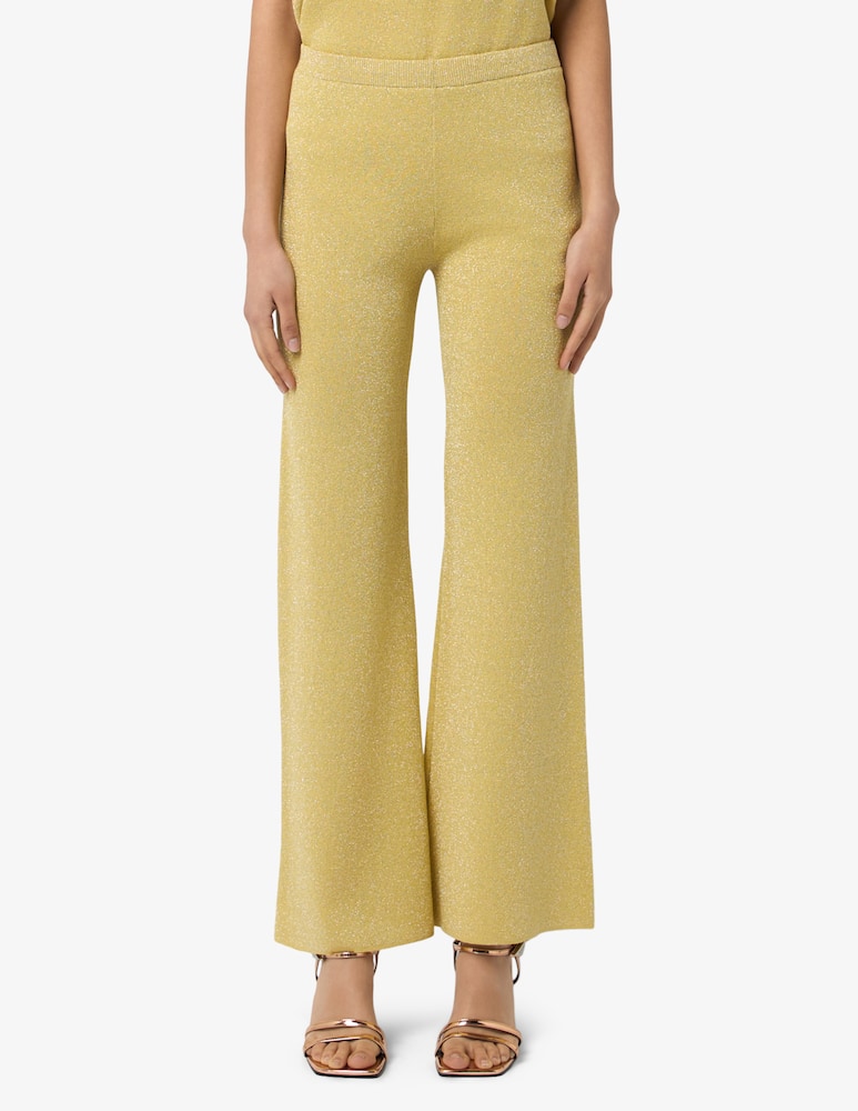 rinascente The Loom Pantaloni a zampa in lurex