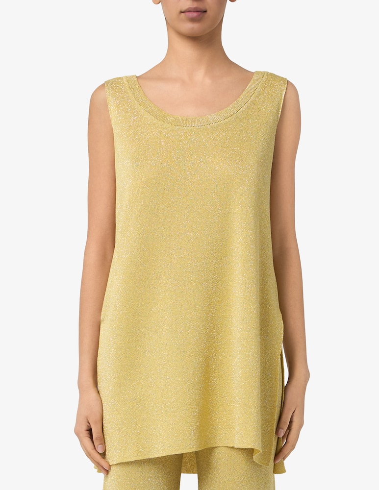 rinascente The Loom Lurex knit sleeveless top