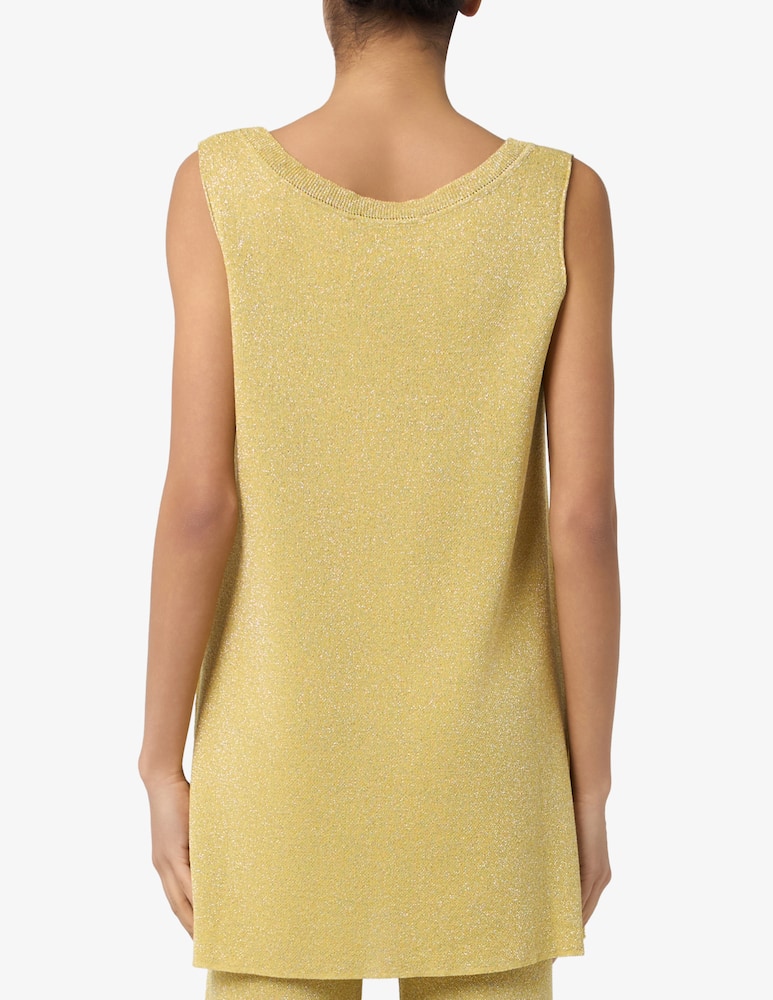 rinascente The Loom Lurex knit sleeveless top