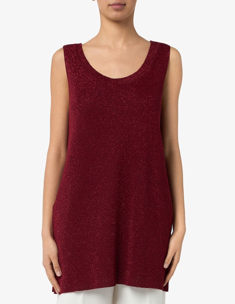 rinascente The Loom Lurex knit sleeveless top