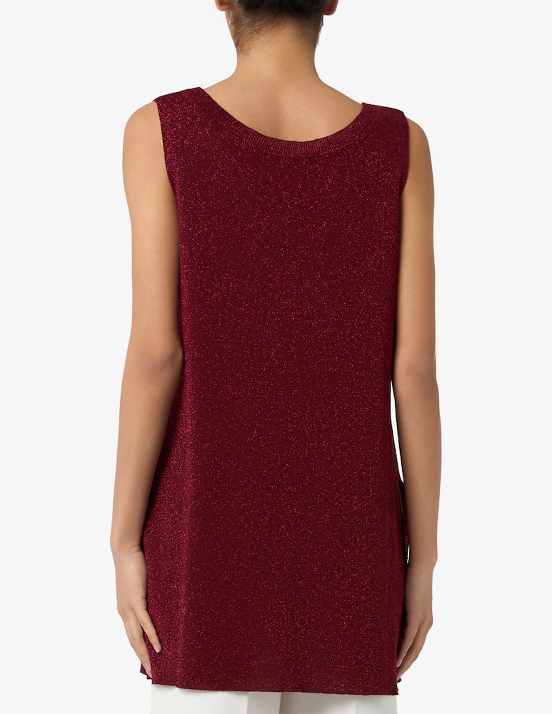 rinascente The Loom Lurex knit sleeveless top