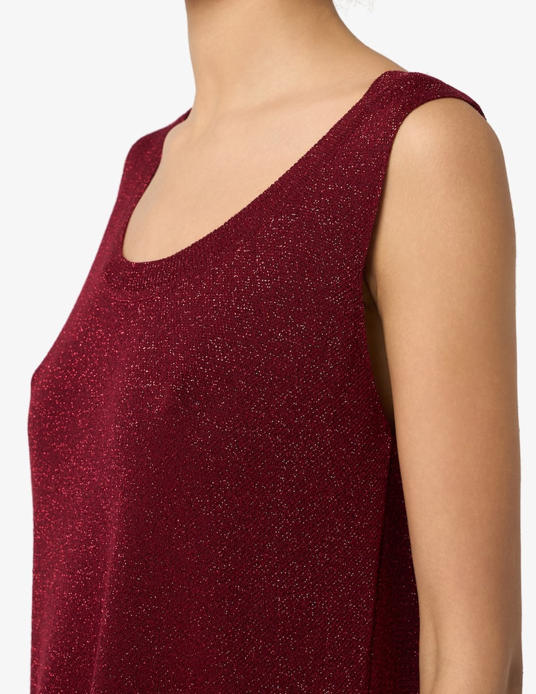 rinascente The Loom Lurex knit sleeveless top