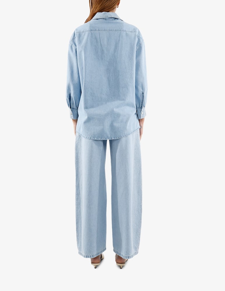 rinascente HAVEONE Bella strass denim trousers