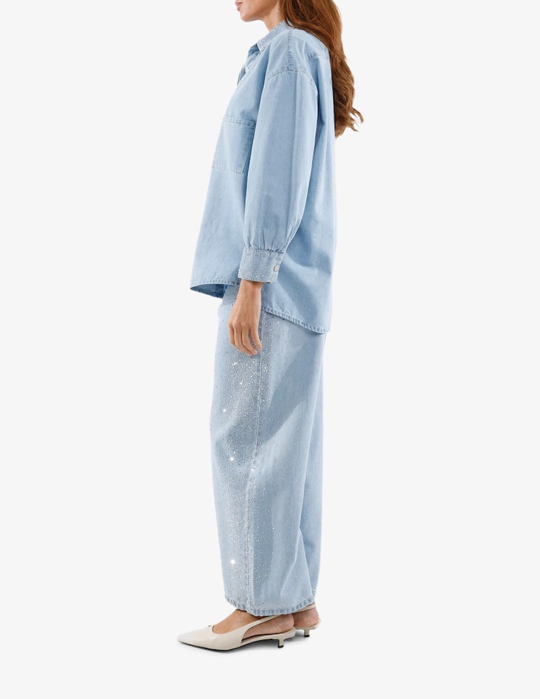 rinascente HAVEONE Bella strass denim trousers