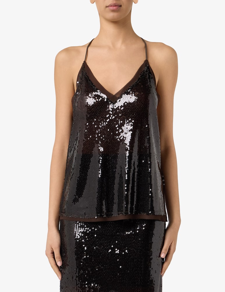 rinascente HAVEONE Top paillettes con spalline