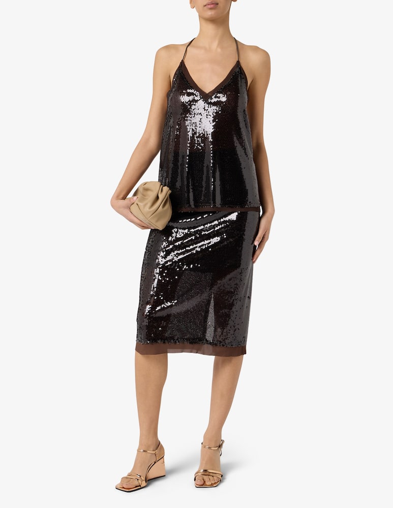 rinascente HAVEONE Top paillettes con spalline