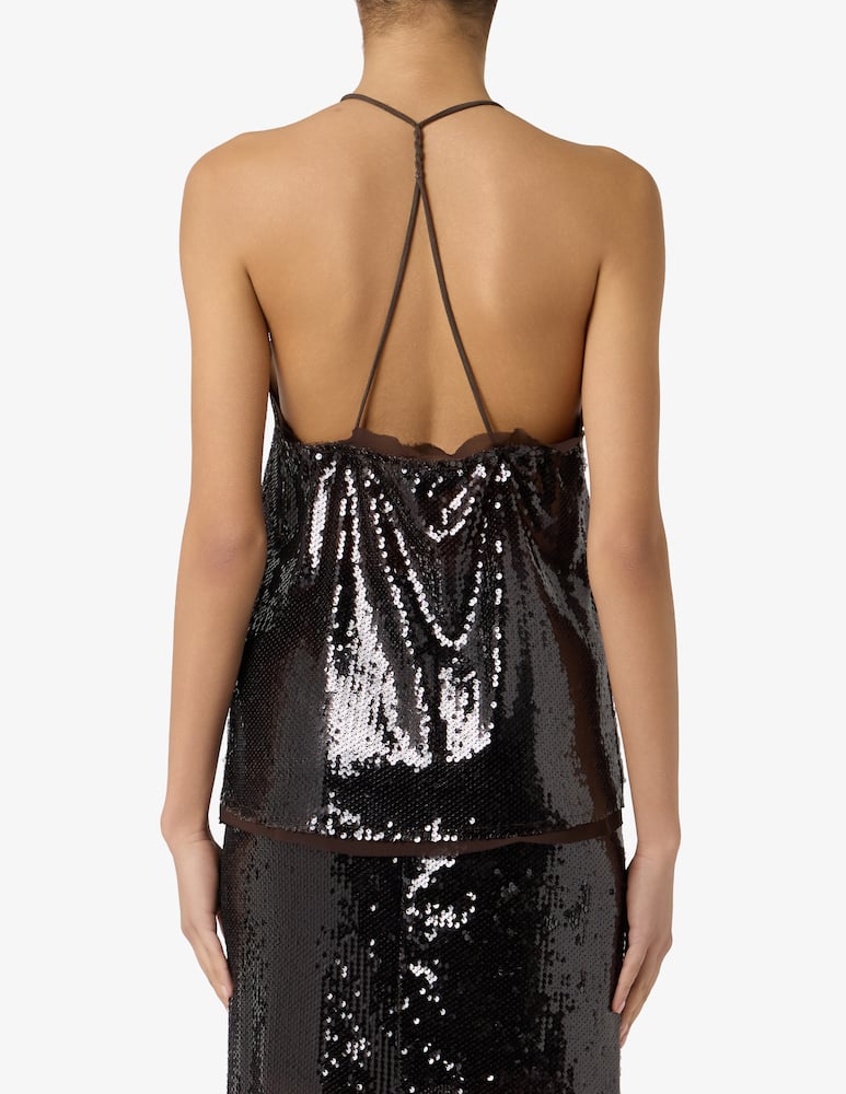 rinascente HAVEONE Top paillettes con spalline