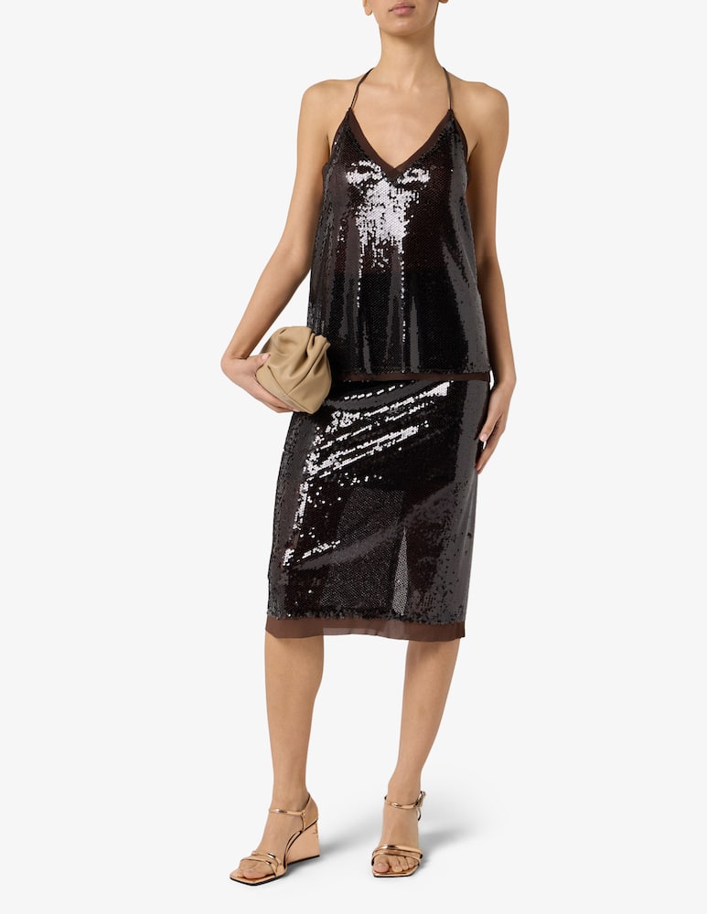 rinascente HAVEONE Gonna longuette con paillettes