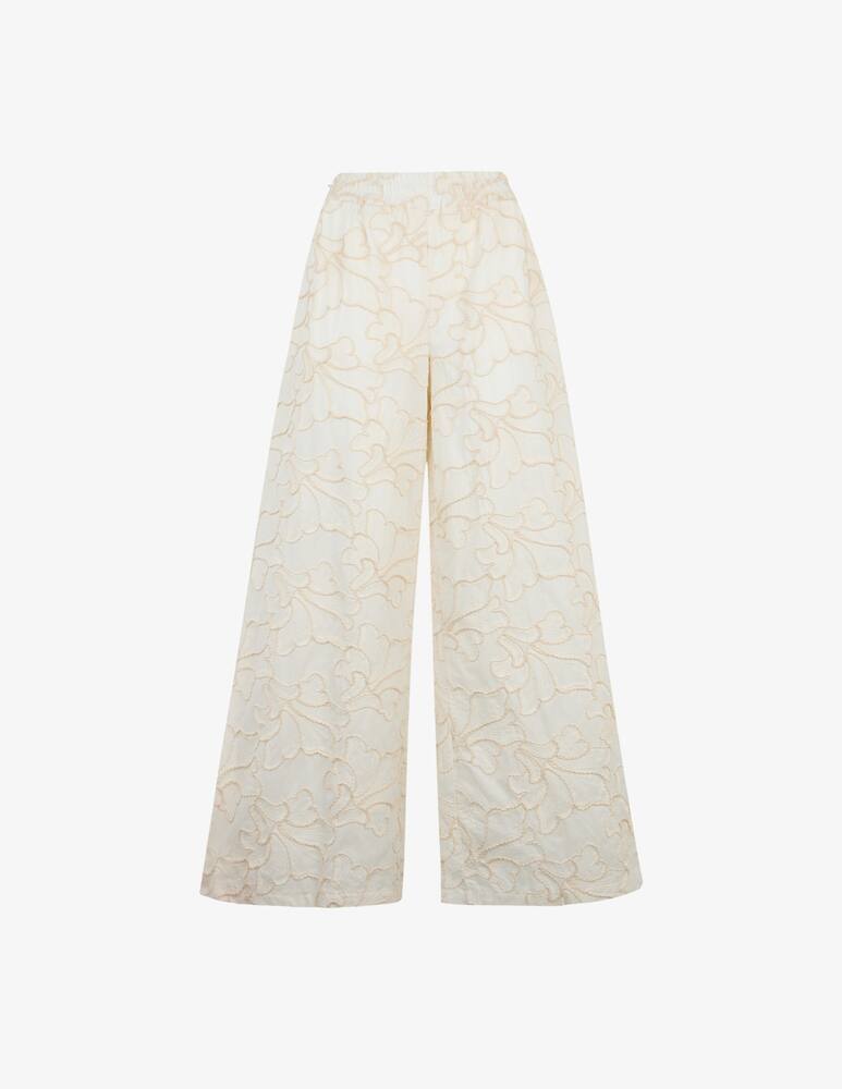 rinascente HAVEONE Embroidered wide leg trousers