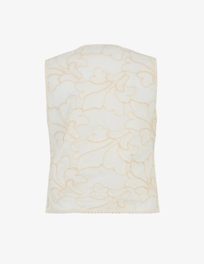 rinascente HAVEONE Embroidered knit gilet