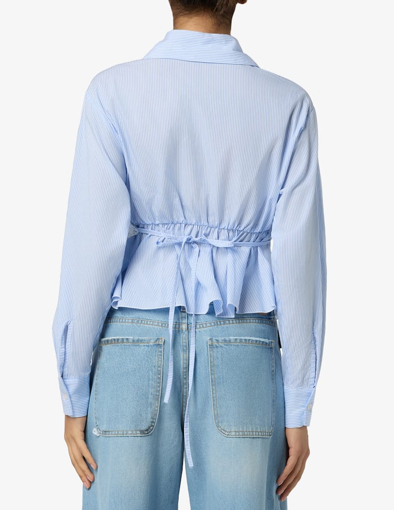 rinascente HAVEONE Camicia crop con inserti crochet