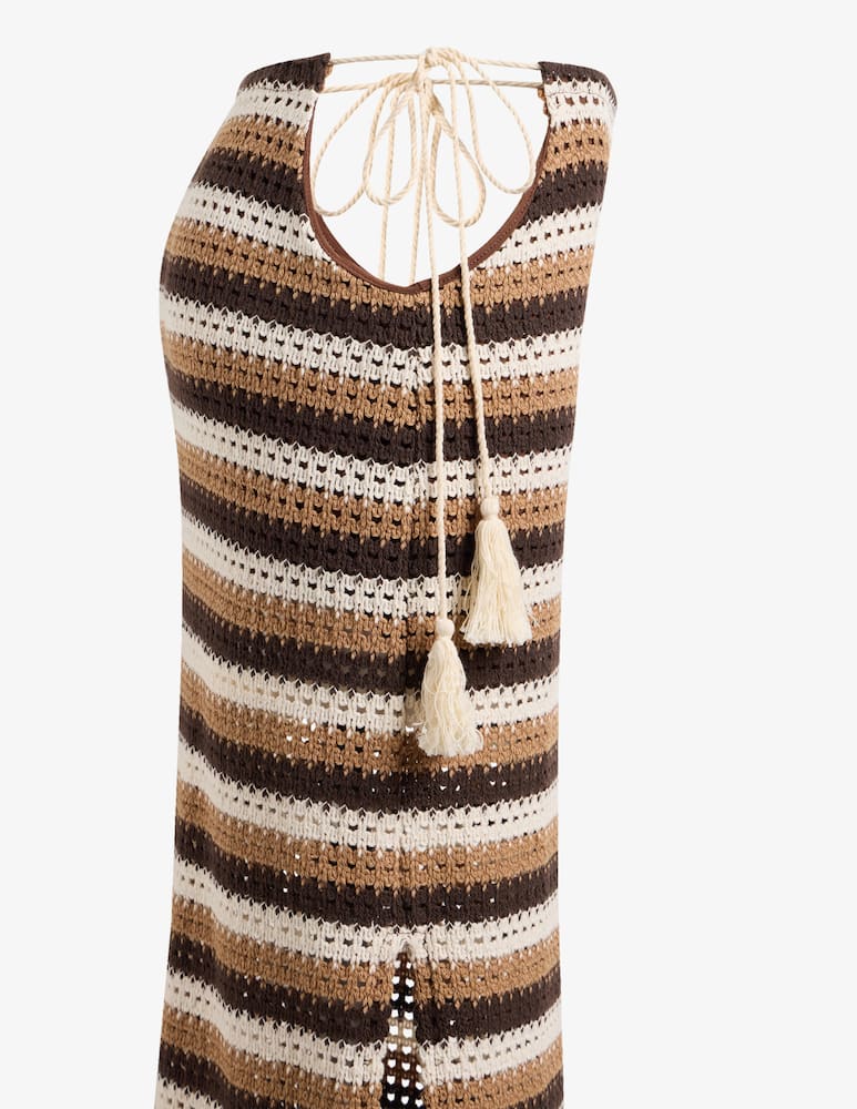 rinascente HAVEONE Crochet striped skirt