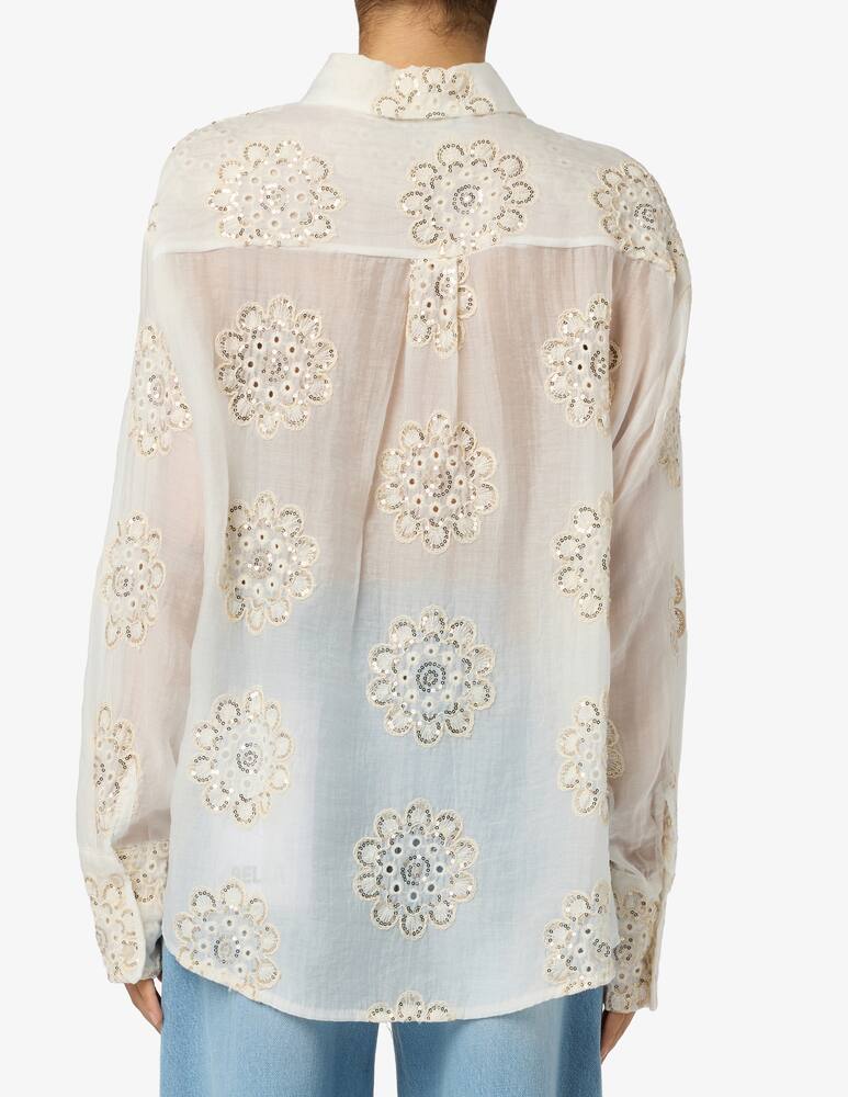 rinascente HAVEONE Floral sequin shirt