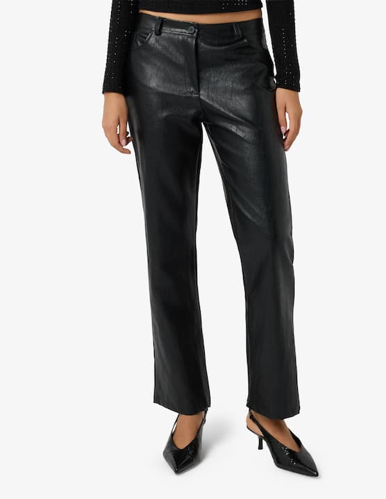 HAVEONE - Pantaloni a sigaretta in similpelle - €89,00