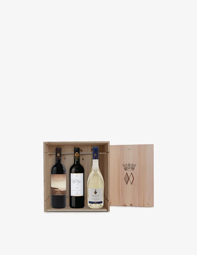 Marchesi Antinori Cassetta In Legno Da 3 Bottiglie Guado Al Tasso - immagine 1 Marchesi Antinori Cassetta In Legno Da 3 Bottiglie Guado Al Tasso - immagine 1