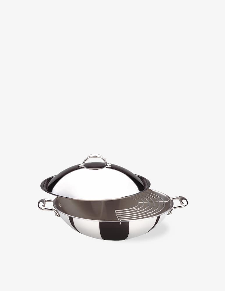 Lagostina Wok Con Coperchio E Griglia Cm 32 - immagine 1 Lagostina Wok Con Coperchio E Griglia Cm 32 - immagine 1