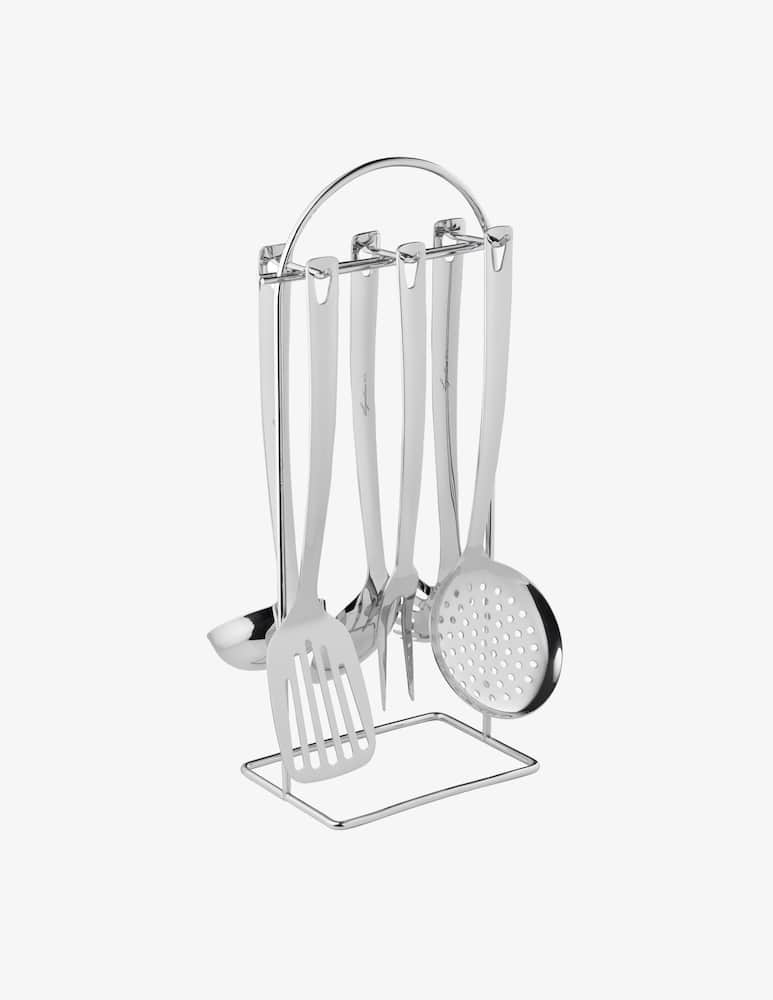 rinascente Lagostina Grancucina Set di Utensili 6pz e supporto