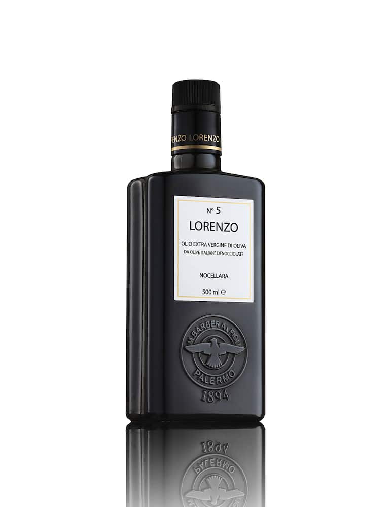 Oleificio Barbera Lorenzo N° 5 Olio Monocultivar Nocellara denocciolato 500ml - immagine 1 Oleificio Barbera Lorenzo N° 5 Olio Monocultivar Nocellara denocciolato 500ml - immagine 1