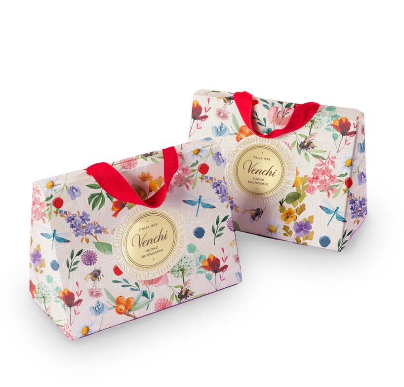 rinascente Venchi Borsetta Floreale con ovetti assortiti 200g