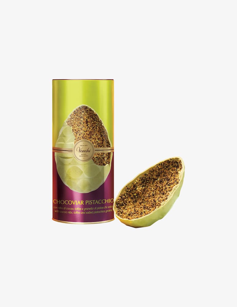 Venchi Uovo Chocoviar Pistacchio In Latta Di Metallo 330g - immagine 1 Venchi Uovo Chocoviar Pistacchio In Latta Di Metallo 330g - immagine 1