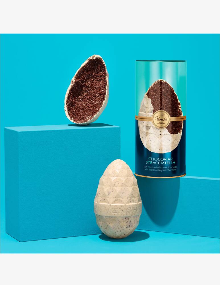 rinascente Venchi Stracciatella Chocoviar Egg In Metal Tin 390g