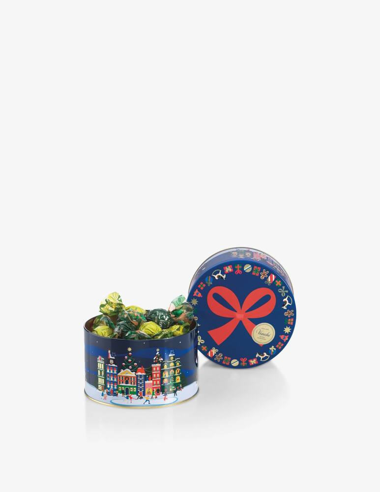 rinascente Venchi Medium Hamper Metal Tin Christmas Alice 205g