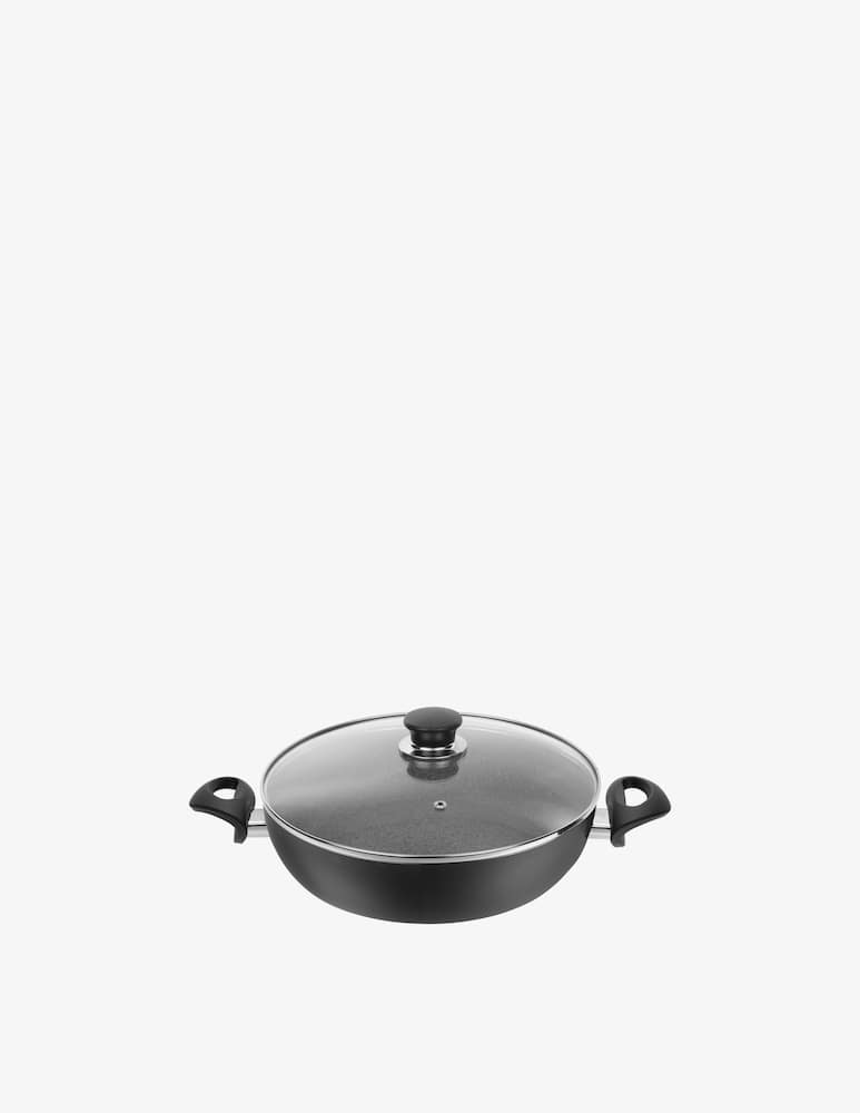 rinascente Ballarini Bologna Granitium Tegame 2 Man. con Coperchio 28cm