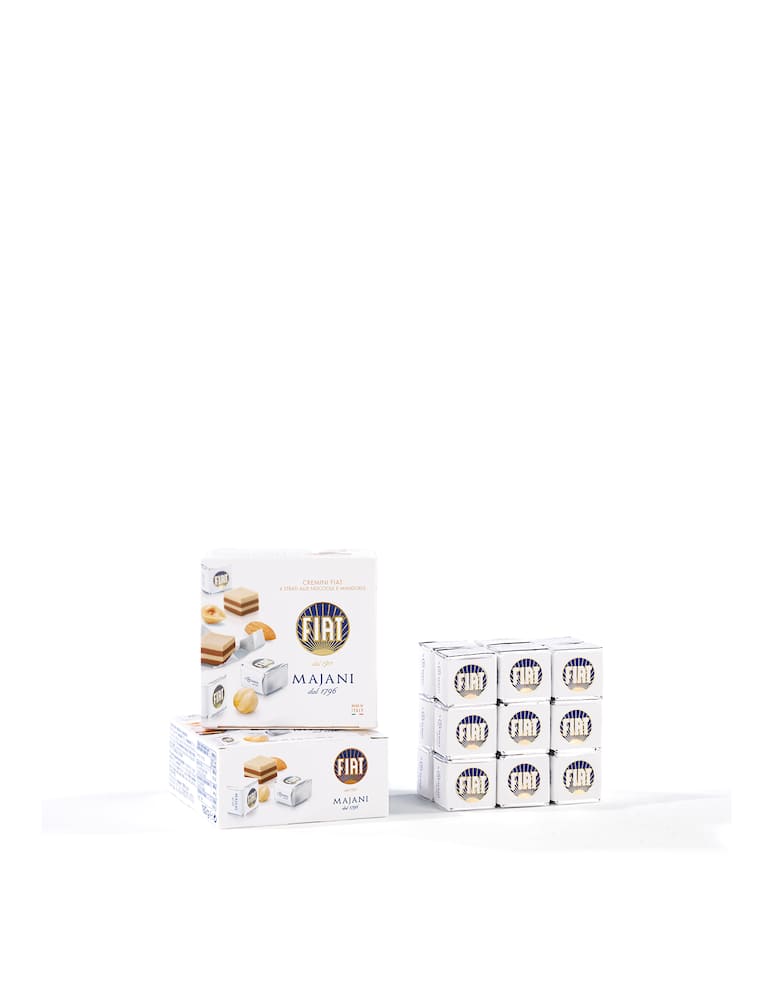 Majani Dadino Fiat Classico cremini nocciole e mandorle 182g - immagine 1 Majani Dadino Fiat Classico cremini nocciole e mandorle 182g - immagine 1