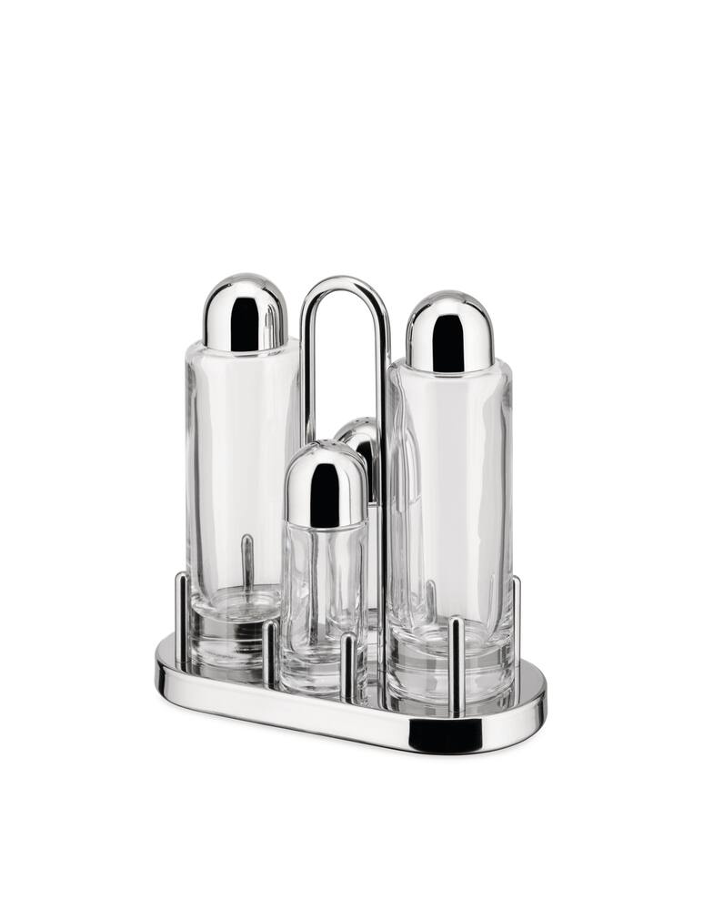 rinascente Alessi 5070  Set Olio  Aceto  Sale E  Pepe - Argento