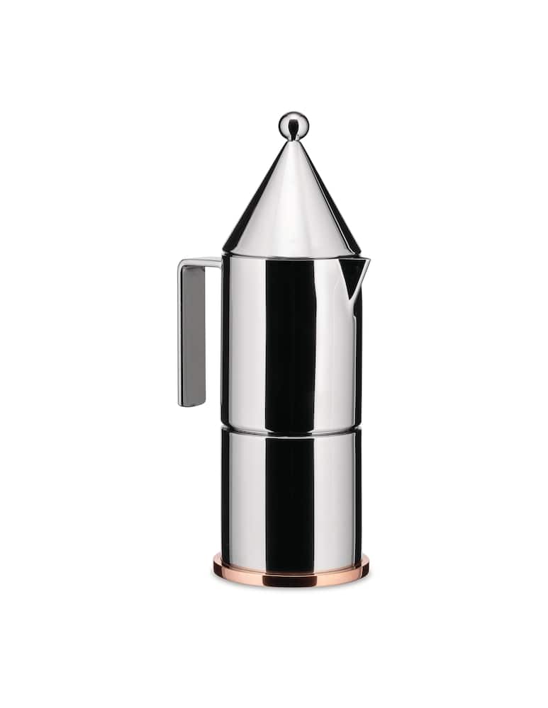 Alessi La Conica Caffettiera 3 Tazze - Argento - immagine 1 Alessi La Conica Caffettiera 3 Tazze - Argento - immagine 1