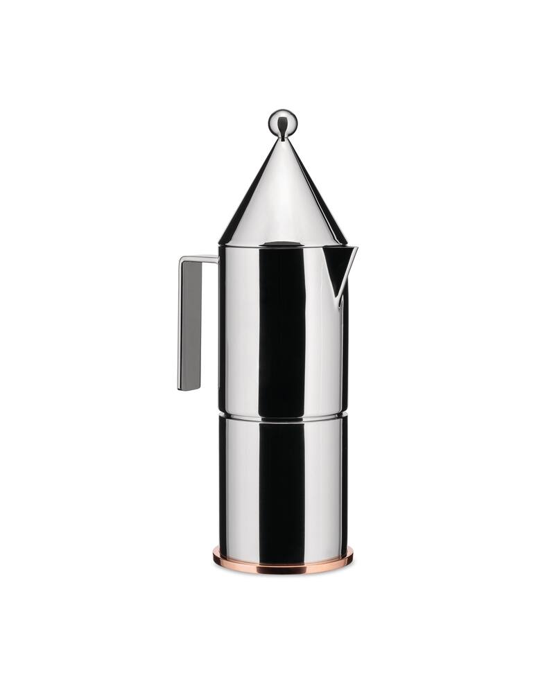 Alessi La Conica Caffettiera 6 Tazze - Argento - immagine 2 Alessi La Conica Caffettiera 6 Tazze - Argento - immagine 2