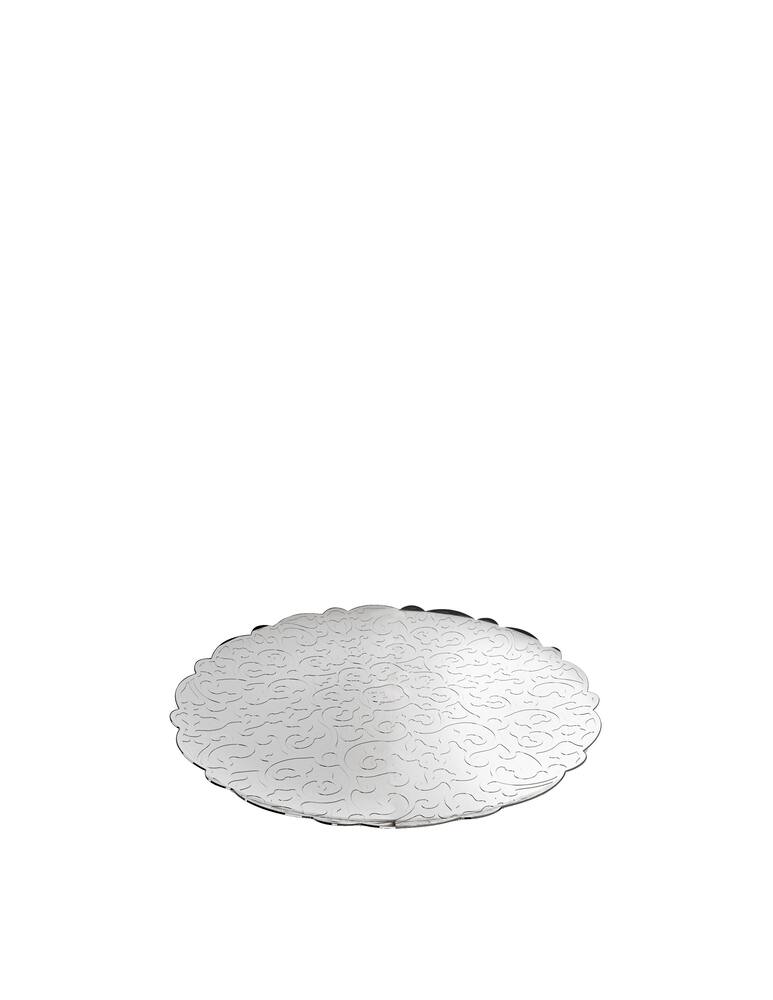 rinascente Alessi Marcel Wanders round tray with relief decoration - Silver