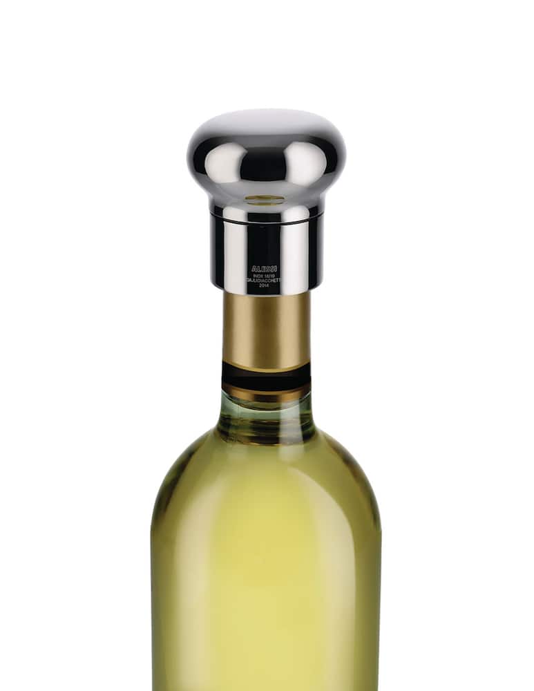 rinascente Alessi Tappo ad espansione per bottiglie di vino e champagne Noè - Argento